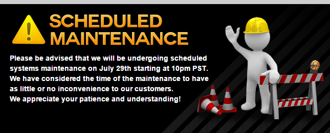 Sportsbooks maintenance message