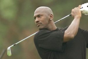 Jordan golfing