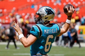 Panthers name Mayfield starting QB