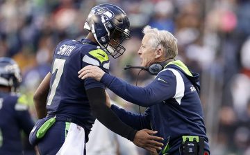 Geno Smith with Pete Carrol