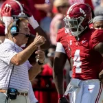 Jalen MIlroe and Coach Saban