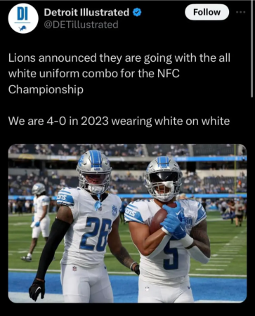 Detroit Lions gear for the game