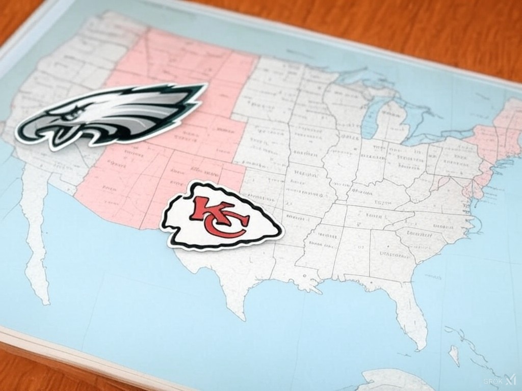 which team is each state voting for in the Super Bowl?